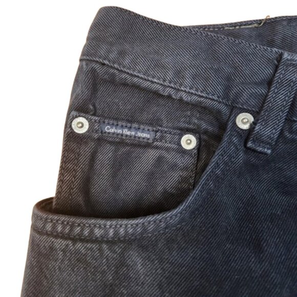 Calvin Klein Men’s Jeans 36x32 Easy Fit Black Denim - Picture 4 of 7